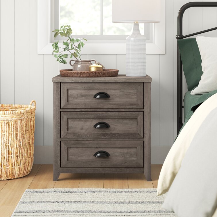 Gray wash on sale wood nightstand